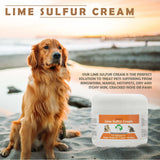 Lime sulfur pet skin cream side view