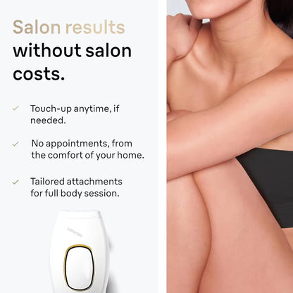 IPL hair removal device with power adapter