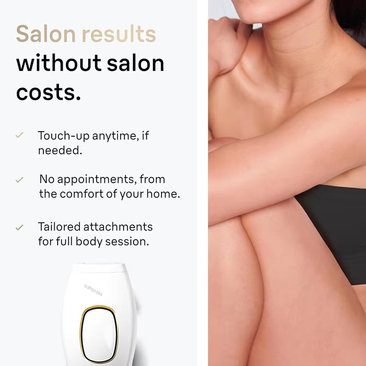 IPL hair removal device with power adapter