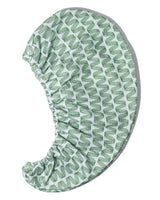 Quick dry hair towel absorbing water from wet strands