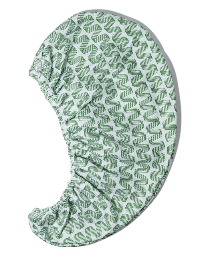 Quick dry hair towel absorbing water from wet strands