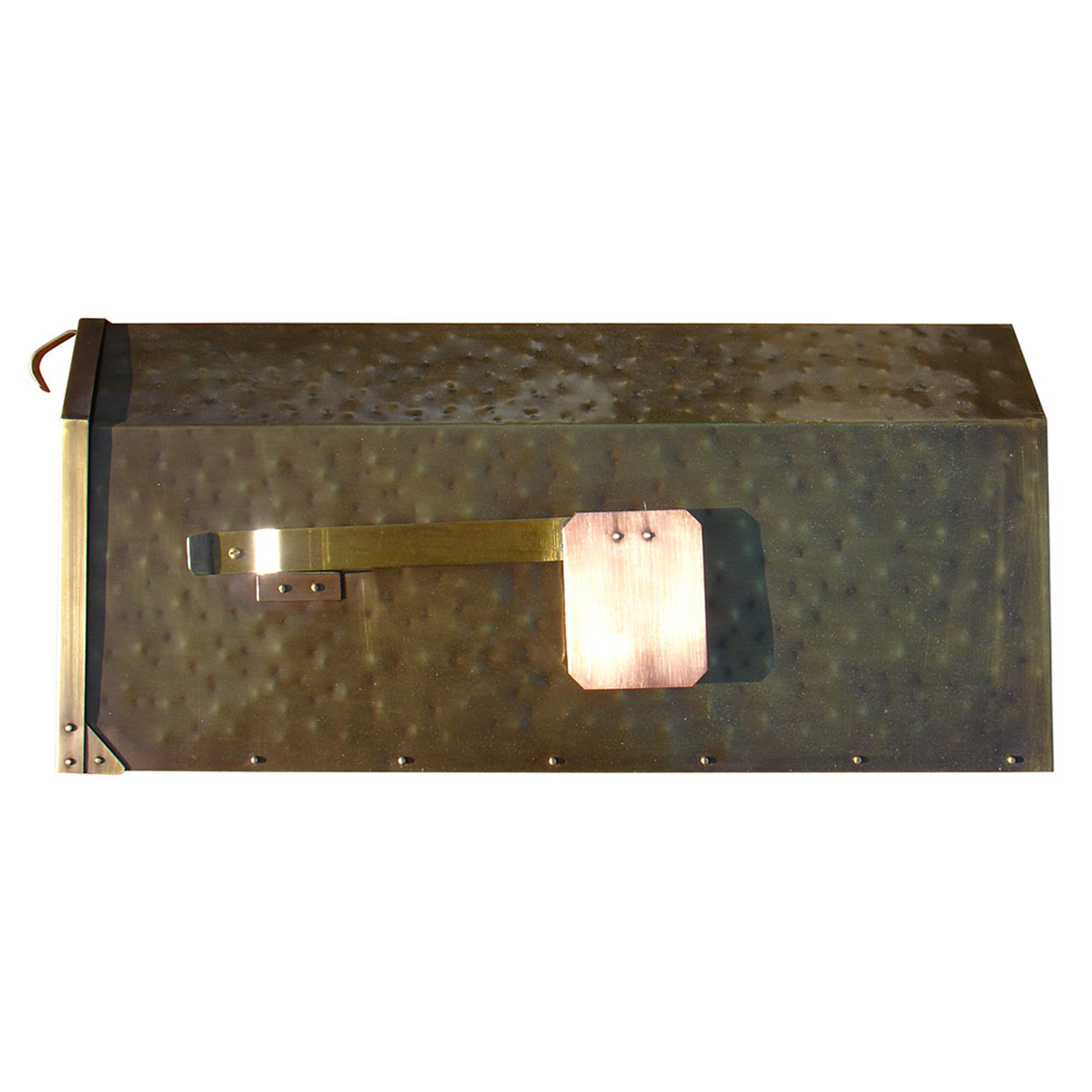 Provincial Brass Wall Mount Mailbox, Handcrafted
