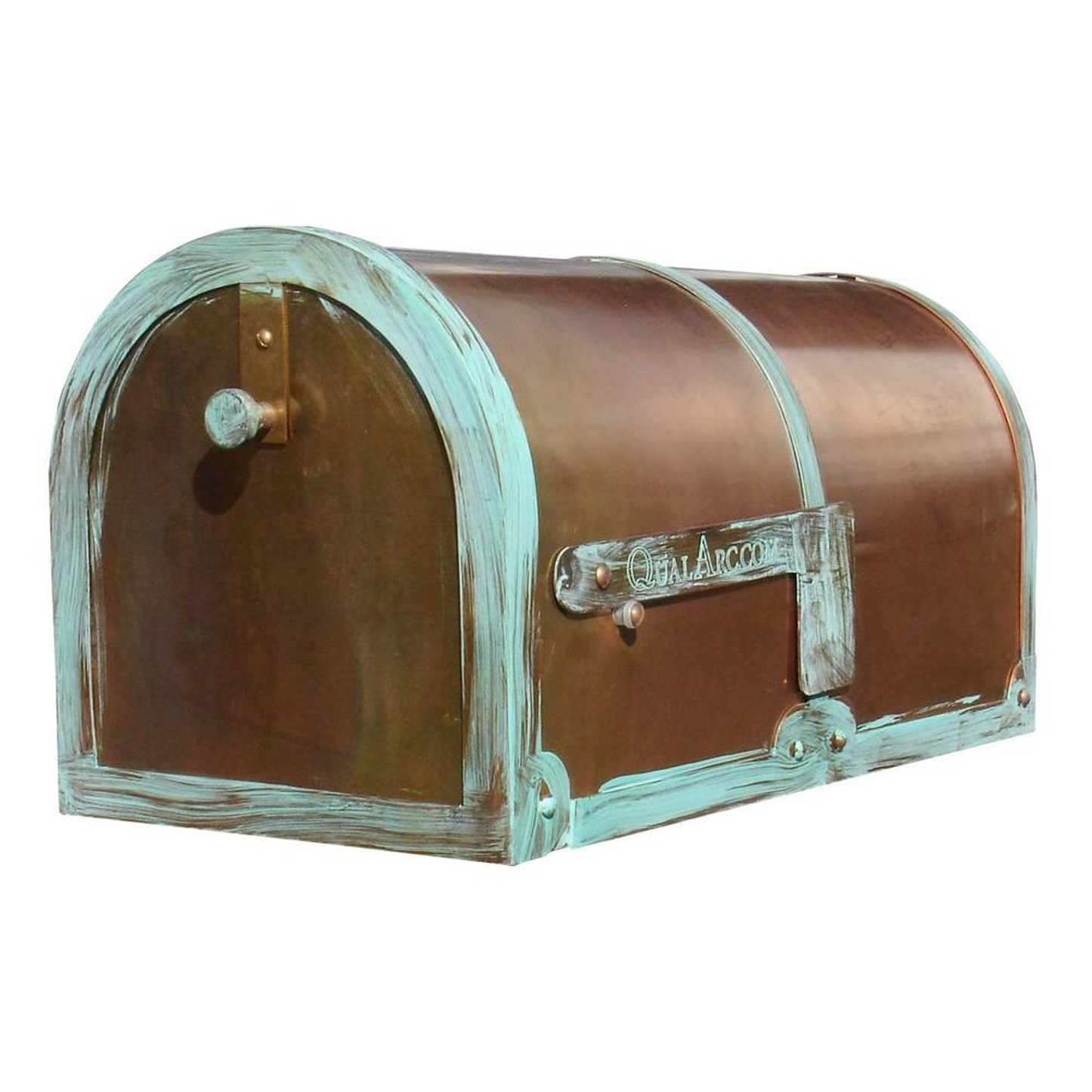 Provincial Brass Rural Post Mount Mailbox MB-3000