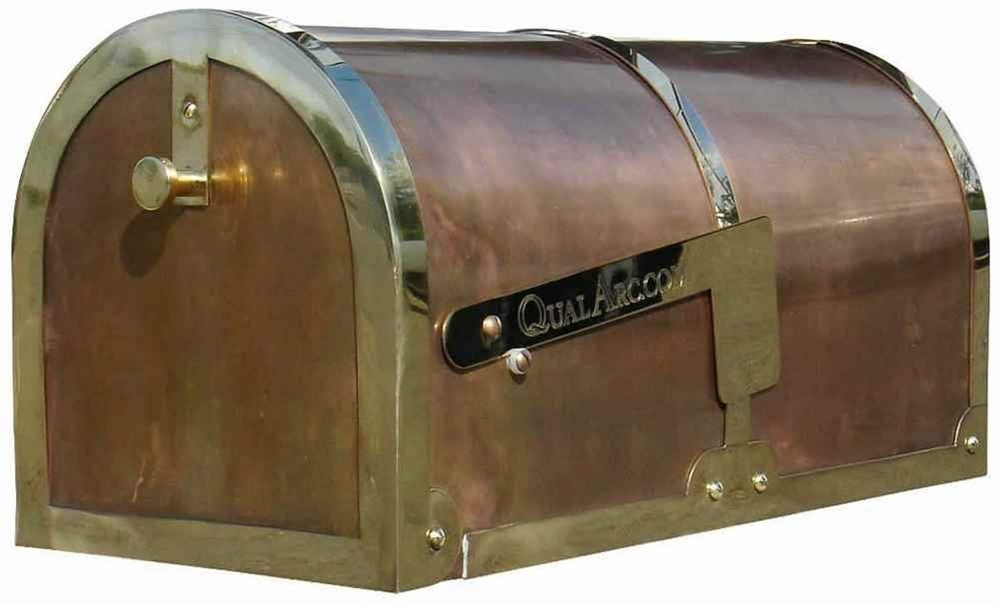 Provincial Brass Rural Post Mount Mailbox MB-3000