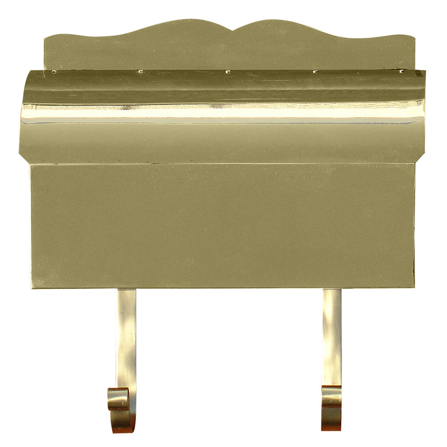 Provincial Brass Wall Mount Mailbox, Handcrafted