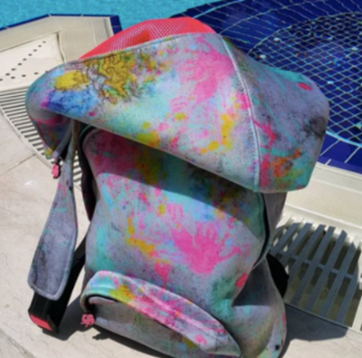Morikukko Print Basic Hooded Backpack