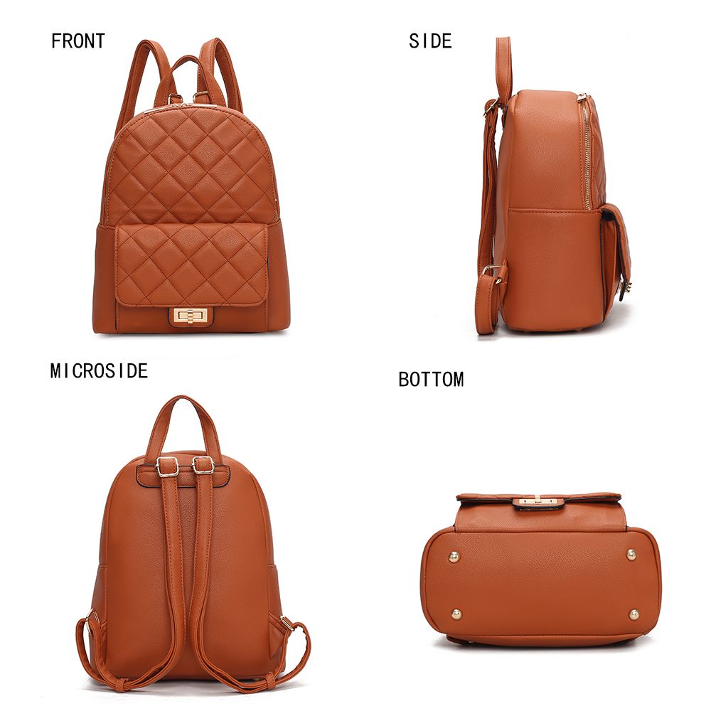 MKF Dimitria backpack shown in alternate Sand colorway