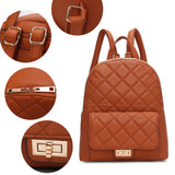 MKF Dimitria quilted backpack in Stone color option