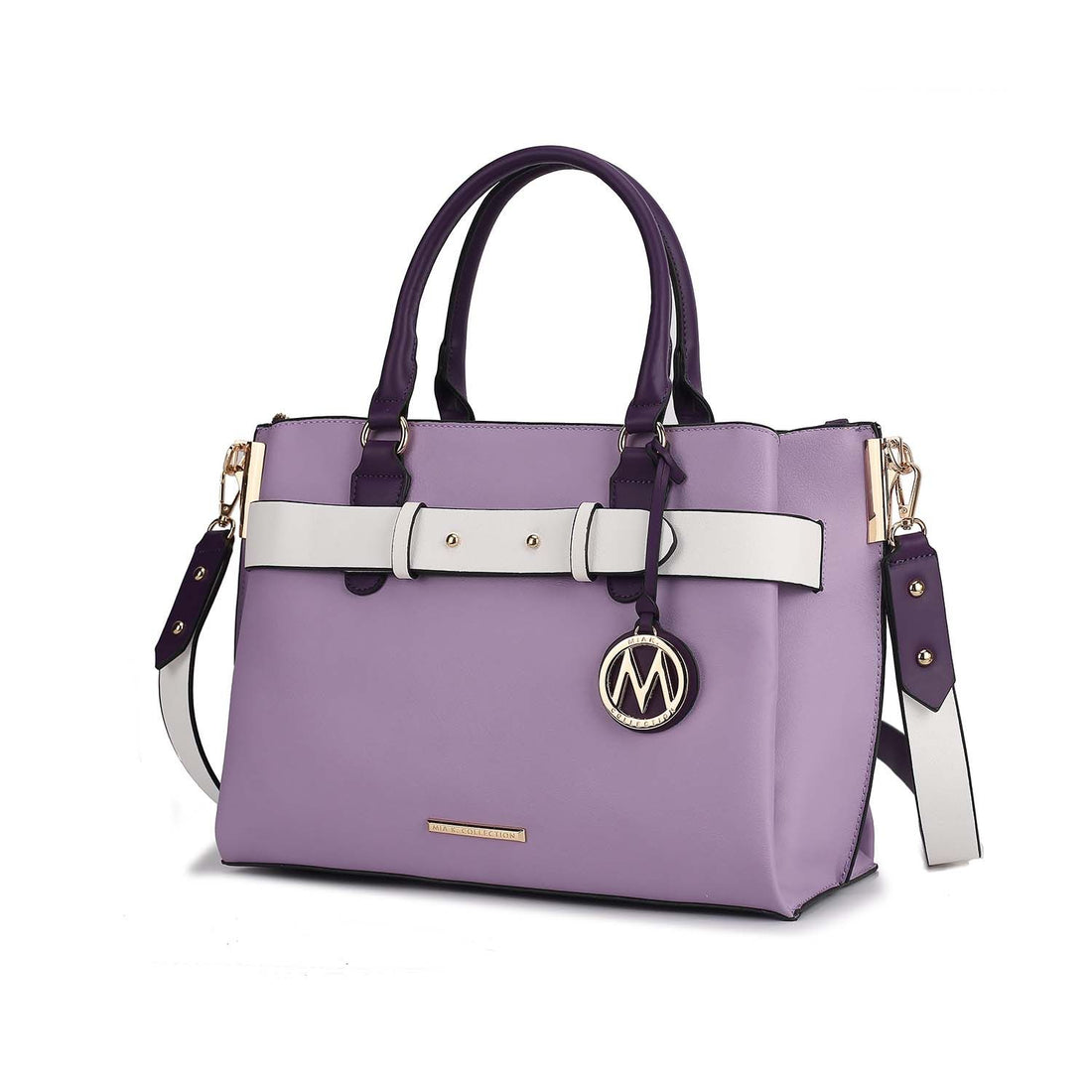 MKF Jamie satchel zipper and pocket detail