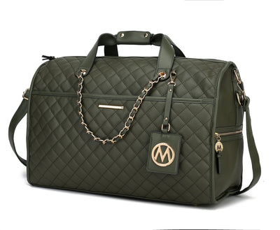 MKF Lexie women's vegan leather duffle bag, weekender size