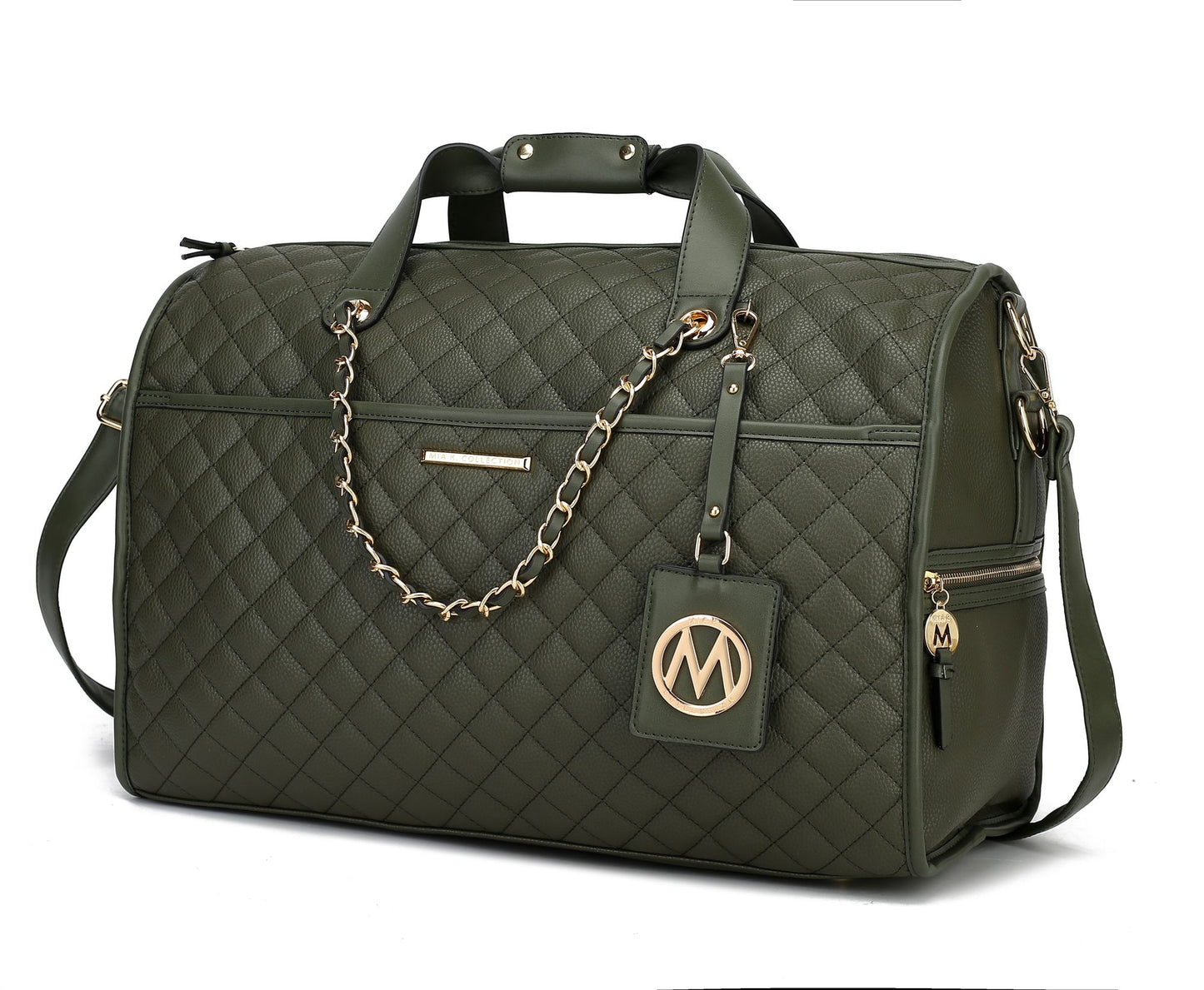 MKF Lexie women's vegan leather duffle bag, weekender size