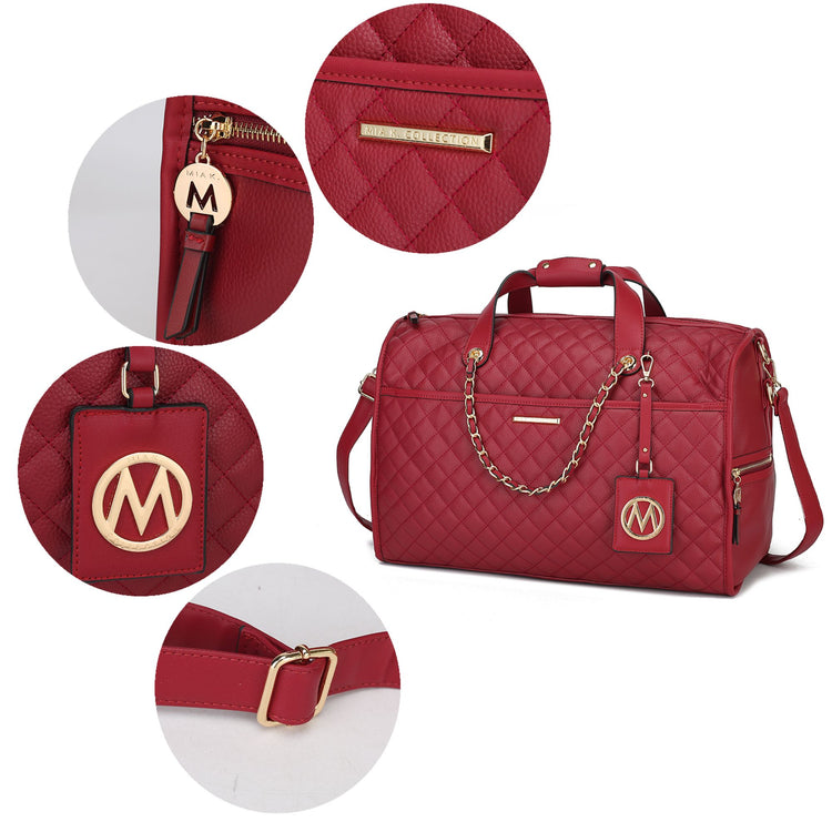 MKF Lexie duffle bag interior pocket detail