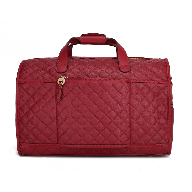 Side profile of MKF Lexie women's duffle bag