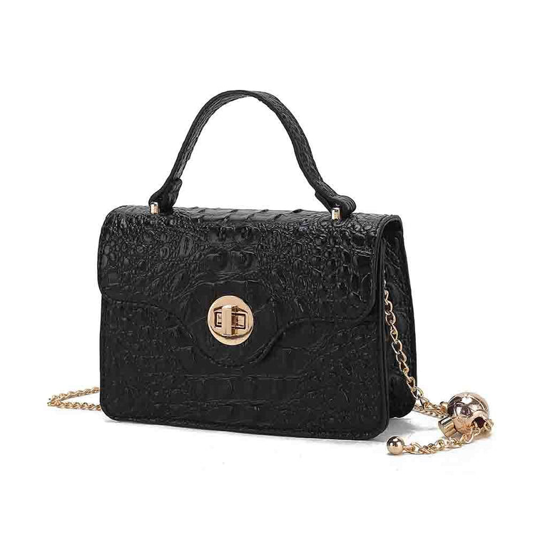 MKF Mae mini vegan leather crossbody bag in Black