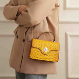 MKF Mae mini crossbody bag front view in Fuchsia