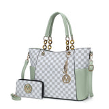 MKF Merlina vegan leather tote bag set with matching wallet