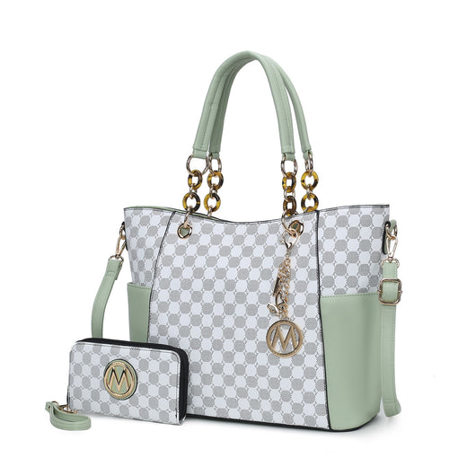 MKF Merlina vegan leather tote bag set with matching wallet