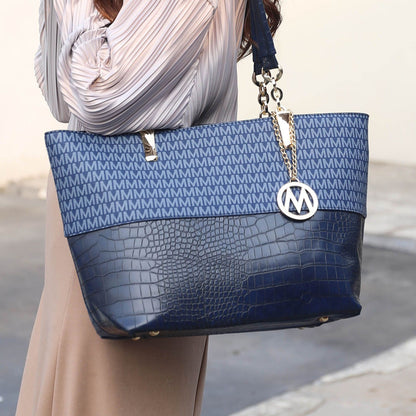 MKF Sasha women's tote bag styled with work outfit