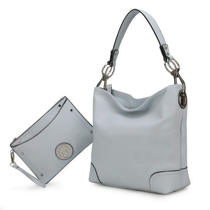 MKF Viviana hobo set in neutral color, lifestyle view