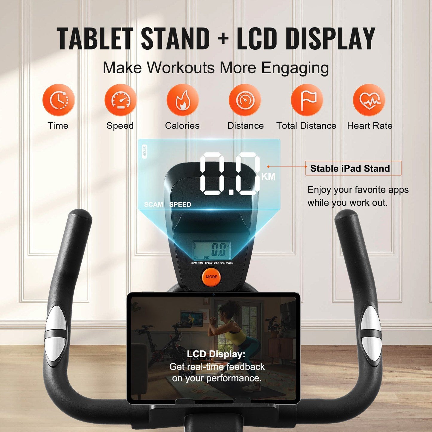 magnetic resistance exercise bike in use lifestyle view