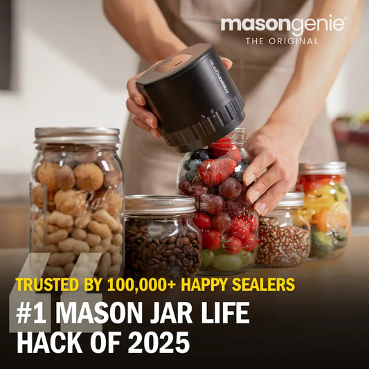 Mason Genie® Vacuum Sealer Kit – Lock In Freshness. Stop Wasting Food