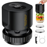 Mason jar vacuum sealer sealing a wide-mouth jar