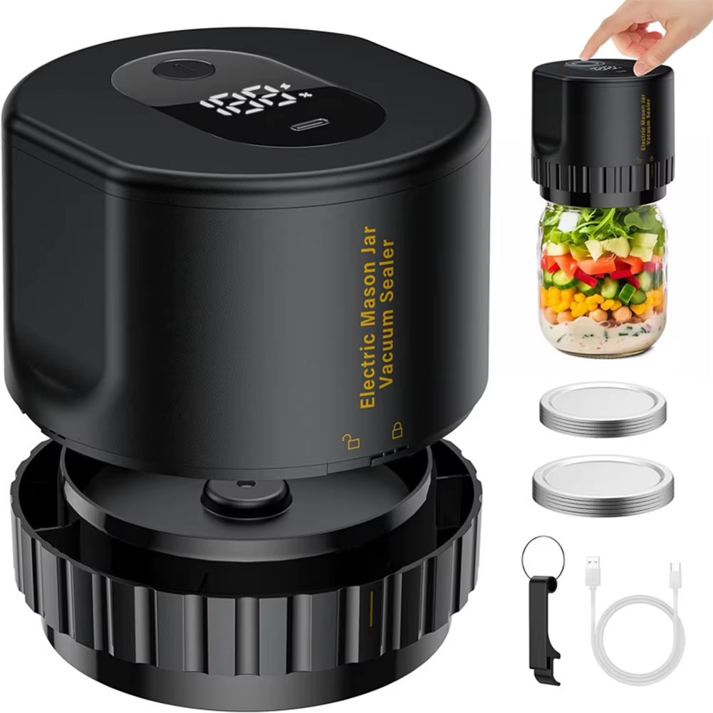 Mason jar vacuum sealer kit packaging contents