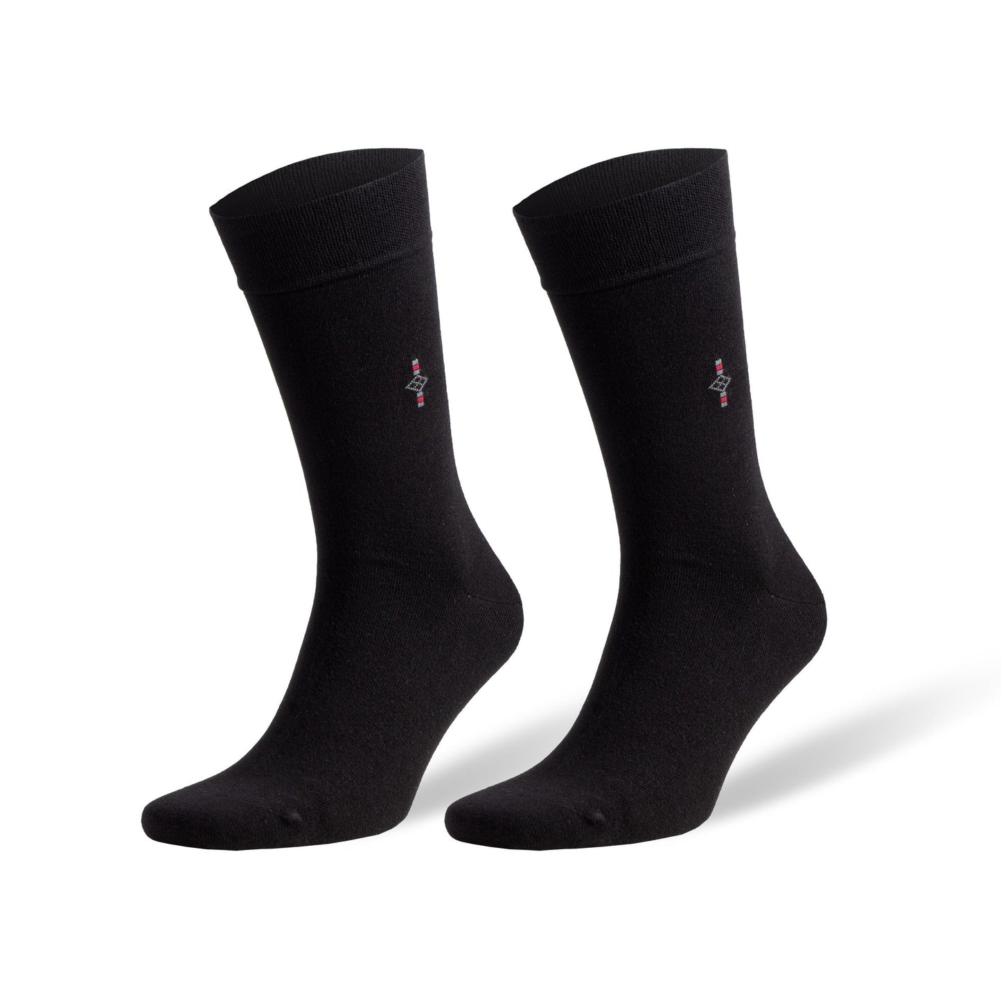 Men's bamboo dress socks 3-pack, black pair detail