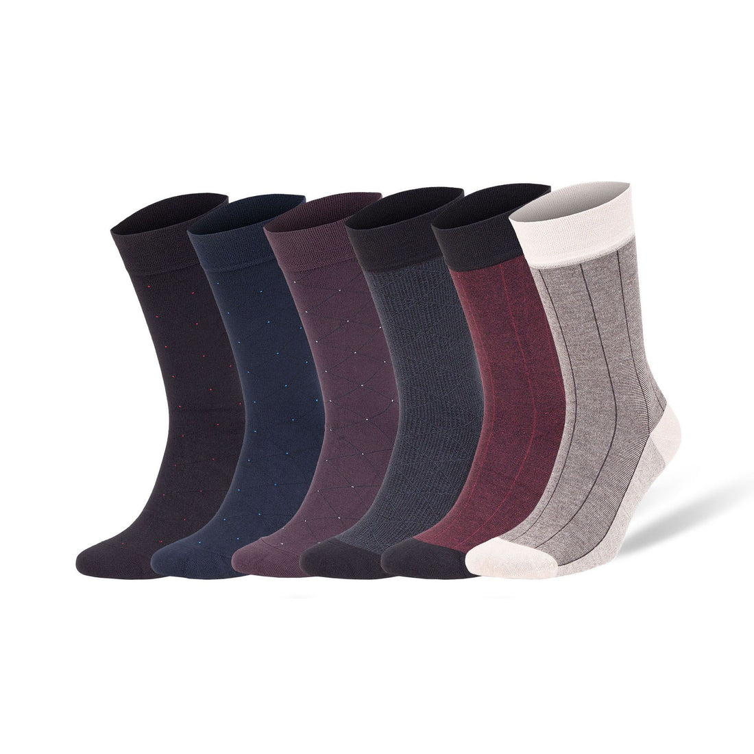Men’s Bamboo Dress Socks 6-Pack10