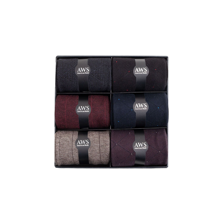 Men’s Bamboo Dress Socks 6-Pack12
