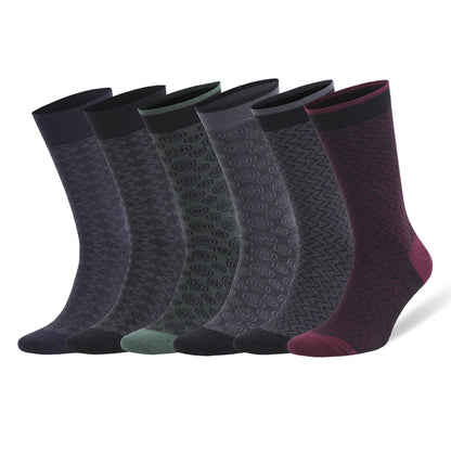 Men’s Bamboo Dress Socks 6-Pack15