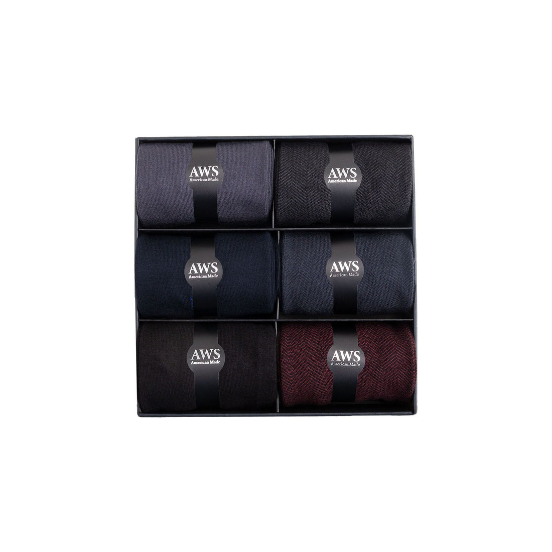 Men's bamboo dress socks 6-pack, full layout