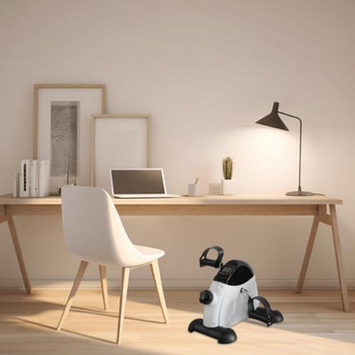 Mini exercise bike pedal trainer with electronic display