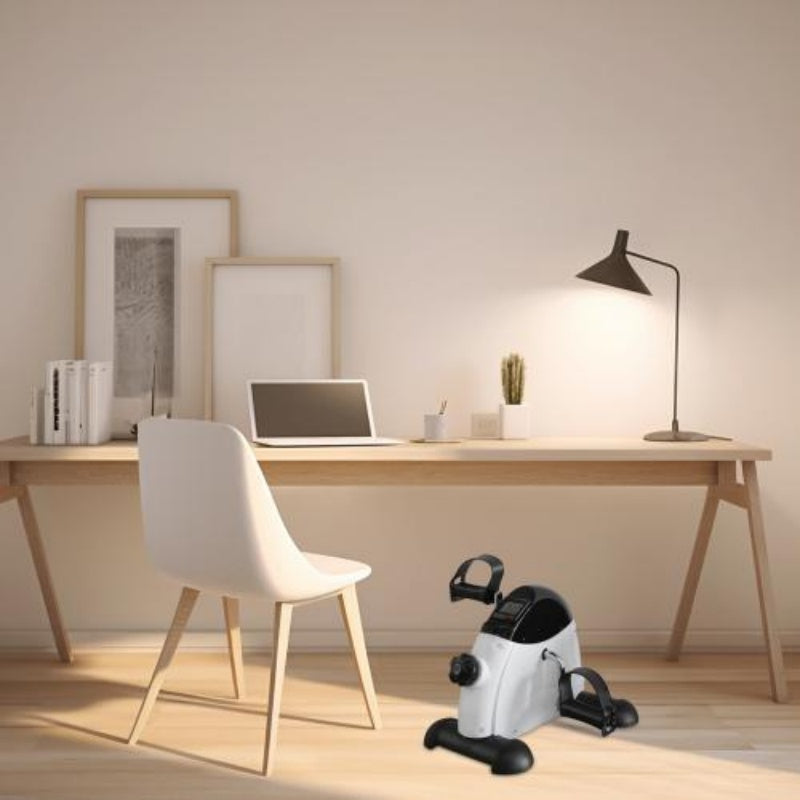 Mini exercise bike pedal trainer with electronic display