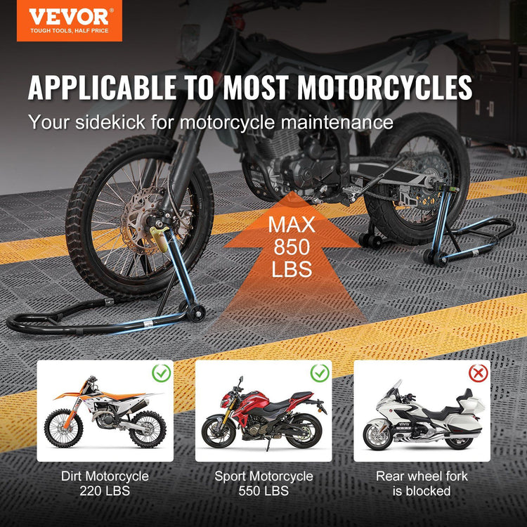 Motorcycle Front and Rear Lift detail close-up