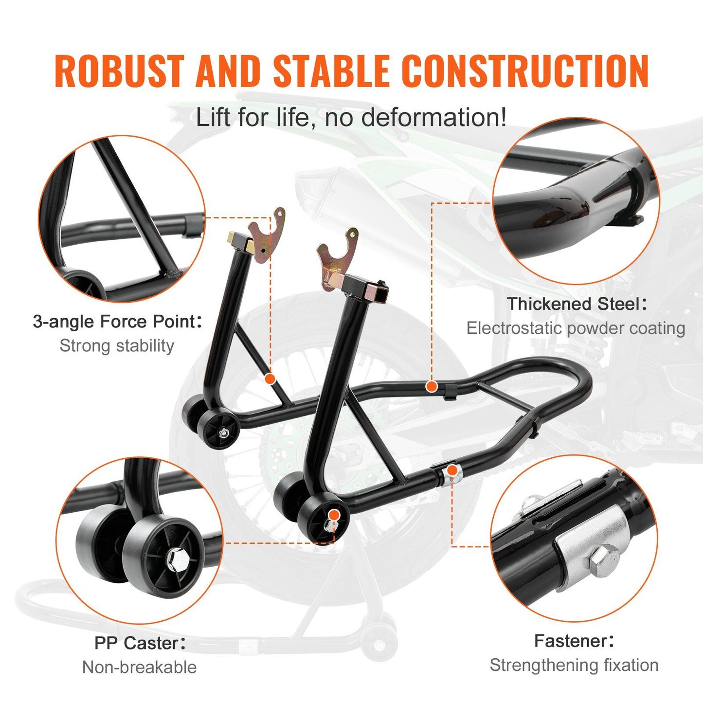 Motorcycle Front and Rear Lift alternate angle