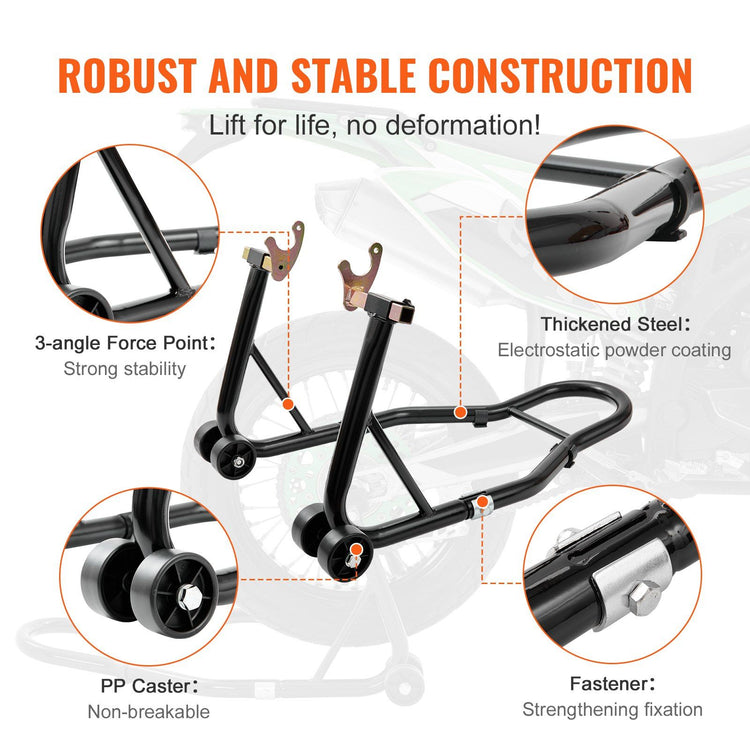 Motorcycle Front and Rear Lift alternate angle