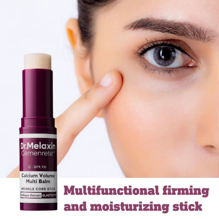 Multi-balm portable skincare stick in a travel bag