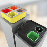 Snack tray USB port and wireless charging area close-up