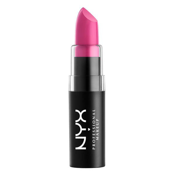 NYX matte lipstick swatch on hand