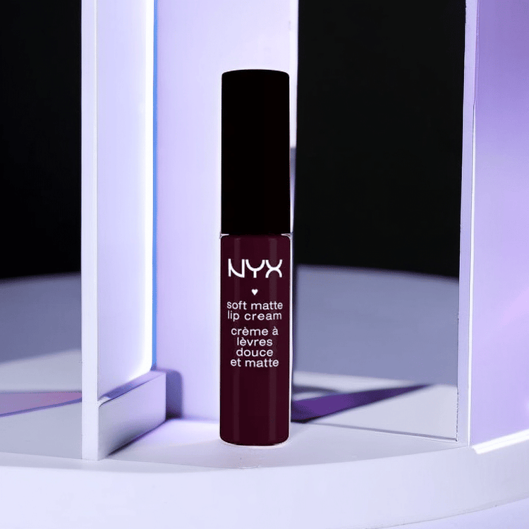 NYX Soft Matte Lip Cream packaging view, NYX matte lip cream