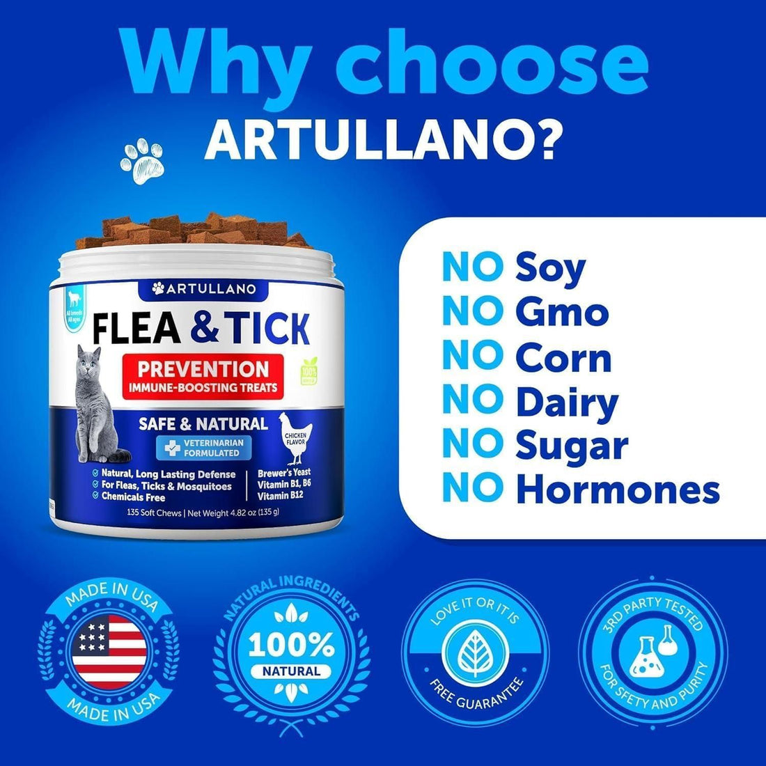 Natural Flea Tick Cat Chews5