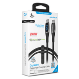 USB-C to USB-C connectors on the LED wattage cable