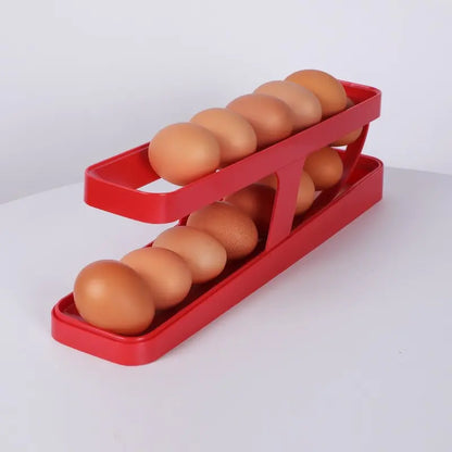 Automatic Rolling Egg Storage Rack Holder - view 5