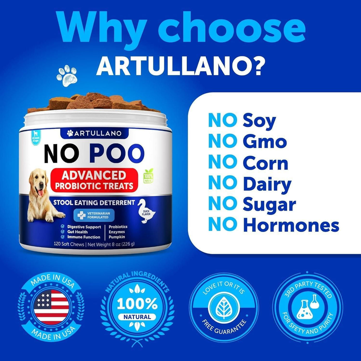 No Poo soft chews for dogs in-use lifestyle