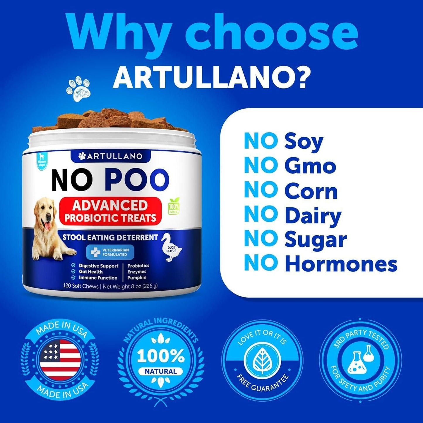 No Poo soft chews for dogs in-use lifestyle