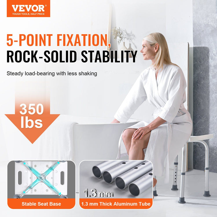Non-Slip Adjustable Bath Stool with Handles2