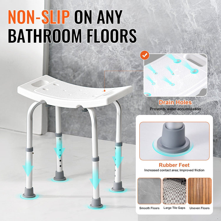 Non-Slip Adjustable Bath Stool with Handles3