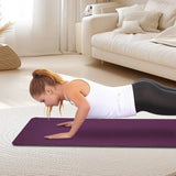 TPE yoga mat rolled up, side view