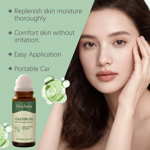 Organic castor oil roll-on 3-piece pack